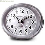 Անալոգային զարթուցիչ Ժամանակացույց Արծաթագույն LED լույս Անաղմուկ քուն Գիշերային ռեժիմ 9 x 9 x 5,5 սմ (9 x 9 x 5,5 սմ)