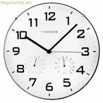 Պատի ժամացույց՝ ժամանակի նշիչով, թվային, 28 x 28 սմ