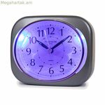 Անալոգային զարթուցիչ ժամանակի նշիչ 10 x 8,5 x 4 սմ մոխրագույն պլաստիկ