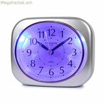 Անալոգային զարթուցիչ ժամանակի նշիչ 10 x 8,5 x 4 սմ արծաթագույն դասական