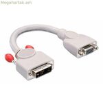 DVI ադապտեր LINDY 41222 մոխրագույն սպիտակ
