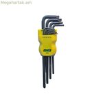 Torx բանալիների հավաքածու Mota LR93, երկար, 9 հատ