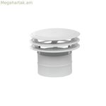 Օդափոխման դեֆլեկտոր Mirtak էմալապատ պողպատե սկավառակներ Ø 110 մմ սպիտակ