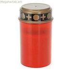 LED մոմ Ø 6,5 x 12 սմ կարմիր