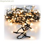 LED լույսերի պսակ՝ տաք լույս, մեղմ կանաչ 12 մ 17 մ