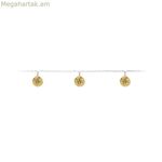 LED լամպերի ծաղկեպսակ՝ դեկորատիվ լուսավորություն՝ ոսկեգույն