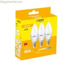 3 հատ LED լամպերի հավաքածու՝ EDM 98204 G 35 W 5 W 50 W E14 400 լմ Ø 3,6 x 10 սմ (3200 K)