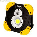 Լապտեր LED EDM 36377 XL Դեղին Սև 15 Վտ 250 Լմ 750 Լմ Լիցքավորվող լուսարձակ