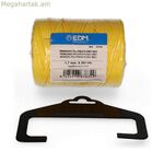 Հյուսված պարան EDM 87834 դեղին պոլիպրոպիլեն