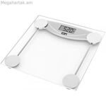 Թվային լոգարանի կշեռք EDM 07520 սև թափանցիկ բյուրեղյա 180 կգ