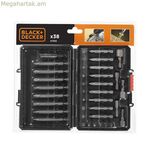Գլխիկների հավաքածու Black & Decker A7202-XJ 38 հատ