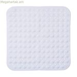 Սահքի դեմ պաշտպանող ցնցուղի գորգ 5five սպիտակ PVC (55 x 55 սմ)