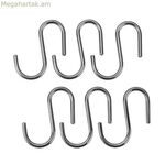 Կեռիկ կախելու համար Metaltex Lonardo քրոմապատ մետաղ 6,5 սմ 6 հատ