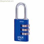 Համակցված կողպեք IFAM Combi30 ալյումինե կապույտ