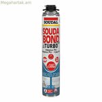 Փրփուր Soudal SoudaBond Turbo Polyurethane Gun 750 մլ