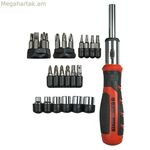 Գլխիկների հավաքածու պտուտակահանով Black & Decker BDHT0-62130 29 հատ