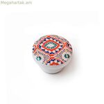 Դռան բռնակ Rei e292 հաճարենու փայտից, նկարազարդված Ø 40 x 22 մմ (2 հատ)