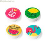 Դռան բռնակ Rei m11 հաճարենու փայտից, նկարազարդված Ø 40 x 22 մմ, 4 հատ