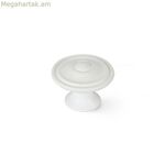 Դռան բռնակ Rei 3110 սպիտակ մետաղական Ø 35 x 26 մմ 4 հատ