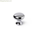 Դռան բռնակ Rei մետաղական քրոմապատ Ø 25 x 24 մմ փայլուն ծածկույթով, 4 հատ