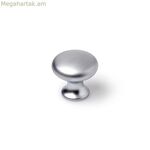 Դռան բռնակ Rei արծաթագույն մետաղական Ø 25 x 24 մմ շրջանաձև մատ ծածկույթով, 4 հատ