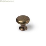 Դռան բռնակ Rei 760 Ոսկեգույն մետաղական մաշված Ø 25 x 24 մմ 4 հատ