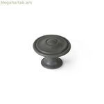 Դռան բռնակ Rei մոխրագույն մետաղական Ø 35 x 26 մմ 4 հատ