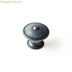 Դռան բռնակ Rei 3121 արծաթե մետաղական մաշված Ø 30 x 24 մմ 4 հատ