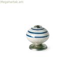 Դռան բռնակ Rei e501 Կապույտ մետաղական ճենապակյա Ø 40 x 36 մմ 4 հատ