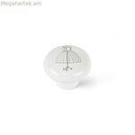 Դռան բռնակ Rei e817 սպիտակ ճենապակյա նկարազարդված Ø 40 x 32 մմ 4 հատ