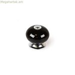 Դռան բռնակ Rei e517 սև մետաղական Ø 40 x 36 մմ 4 հատ