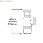 Լվացարանի սիֆոն Mirtak պլաստիկ PVC