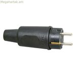 Խրոցակի վարդակ kopp սև IP44 16 A