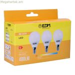 հատ LED լամպերի հավաքածու՝ EDM 98200 G 35 W 5 W 50 W E14 400 լմ Ø 4,5 x 8 սմ (3200 K)
