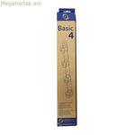 Հագուստի պարան Tarrés Basic 4 ճախարակ սպիտակ պատի արդուկ էպօքսիդային 47 x 5 x 5 սմ