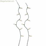 LED լամպերի պսակ Lumineo 493270 Vintage փափուկ կանաչ 11,2 մ ներսում