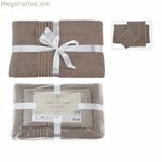 Սրբիչների հավաքածու Essentials շագանակագույն (3 հատ)