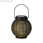 Լապտեր Lumineo 897539 Արևային 16 սմ սև մետաղական