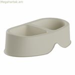 Շան կերակրիչ Plastiken 20138 Բեժ պլաստիկ 0,5 լիտր կրկնակի