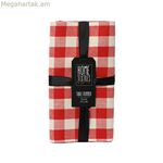 Սեղանի վազքուղի Lifetime սպիտակ կարմիր 100% բամբակ 30 x 150 սմ Սուրբ Ծննդյան շրջանակներ