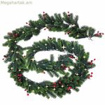 LED լամպերի պսակ Lumineo Imperial փափուկ կանաչ 6,1 մ 270 x 12 սմ սպիտակ