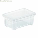 Պահեստավորման տուփ կափարիչով Mondex Space Box թափանցիկ պոլիպրոպիլենից 5,7 L 35,5 x 21 x 12,5 սմ