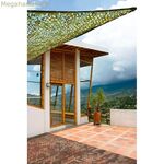 Ուղղանկյուն ստվերաներկ առագաստ Faura ռազմական կանաչ 3 x 4 մ երկկողմանի քողարկումով