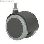 Ռուեդա Ռուեդաս Ալեքս Սև մոխրագույն Նեյլոն Պոլիուրեթան Ø 5 սմ 10 x 15 մմ 50 կգ պտտվող