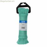 Լվացքի պարան EDM 87912 սպիտակ կանաչ պոլիպրոպիլենային 4,5 մմ x 25 մ հյուսում