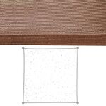 Shade Sail Vela sombreo Շոկոլադե 5 x 5 մ 500 x 500 x 0,5 սմ Ծածկոց