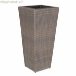 Ծաղկաման Marlene բաց շագանակագույն ռատան 42 x 42 x 90 սմ