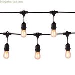 LED լամպերի պսակ՝ տնակի E27 չափսերով, 27 x 24 x 12 սմ