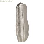 Մետաղական արծաթե ծաղկաման 17 x 9 x 44 սմ