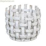 Ծաղկաման 17 x 17 x 14,5 սմ կերամիկական մոխրագույն
